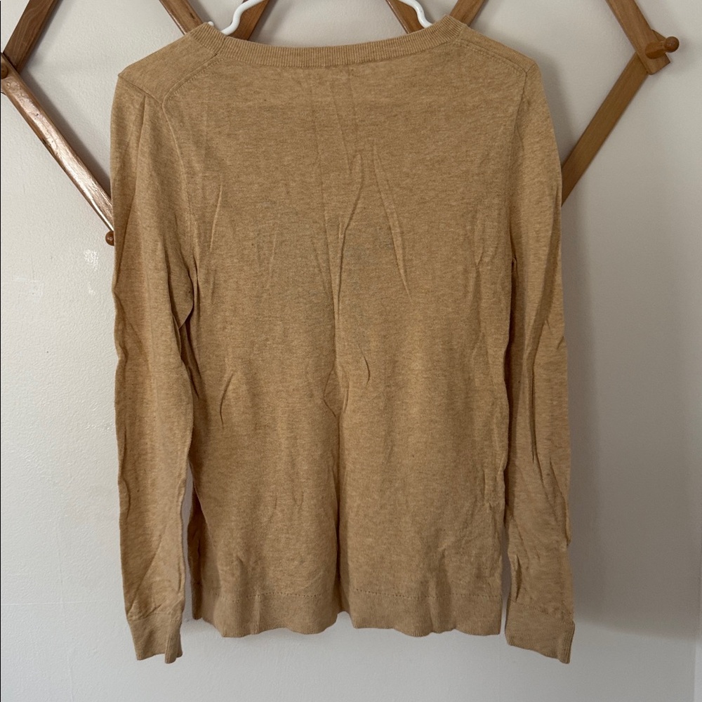 J Crew Cotton Sweater with Black Cheetah Design - Picture 4 of 4